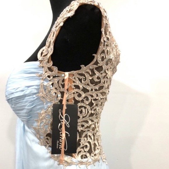 BNWT La Femme chiffon gown - Picture 5 of 12